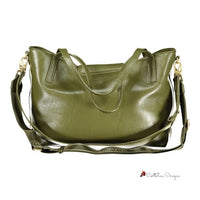 Green Polyethylene Women Handbag