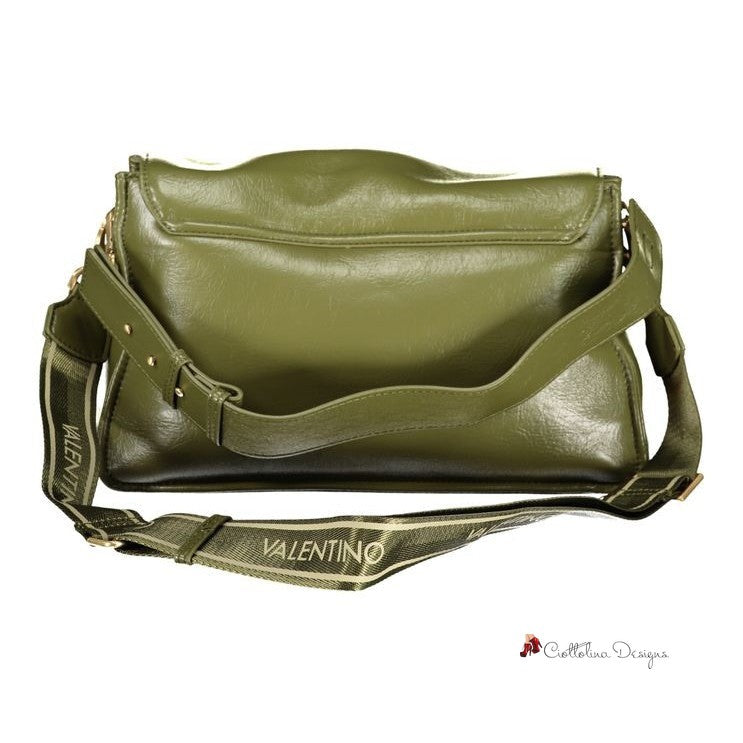 Green Polyethylene Women Handbag