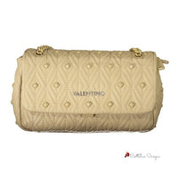 Beige Polyethylene Women Handbag