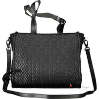 Black Polyethylene Women Handbag