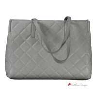 Gray Polyethylene Women Handbag