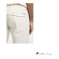 Beige Cotton Jeans & Pant