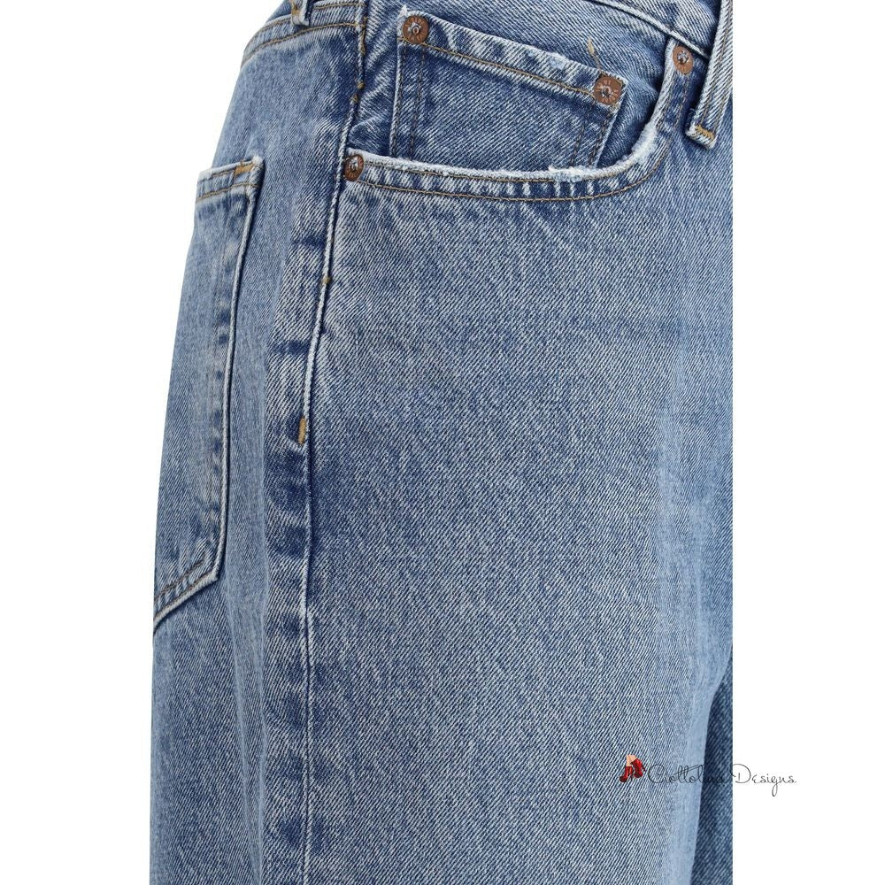 V-waist baggy Jeans