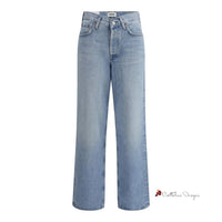 V-waist baggy Jeans