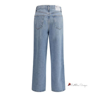 V-waist baggy Jeans