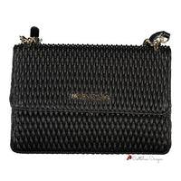 Black Polyethylene Women Handbag