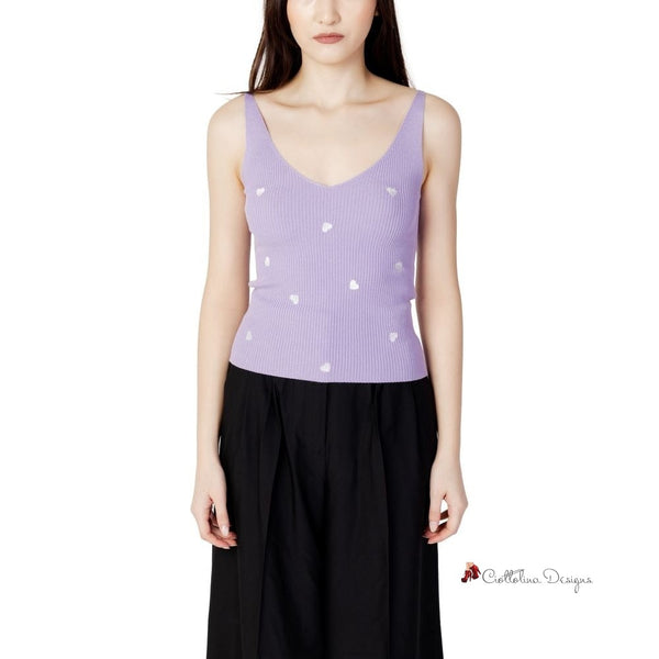 Purple Viscose Tops & T-Shirt