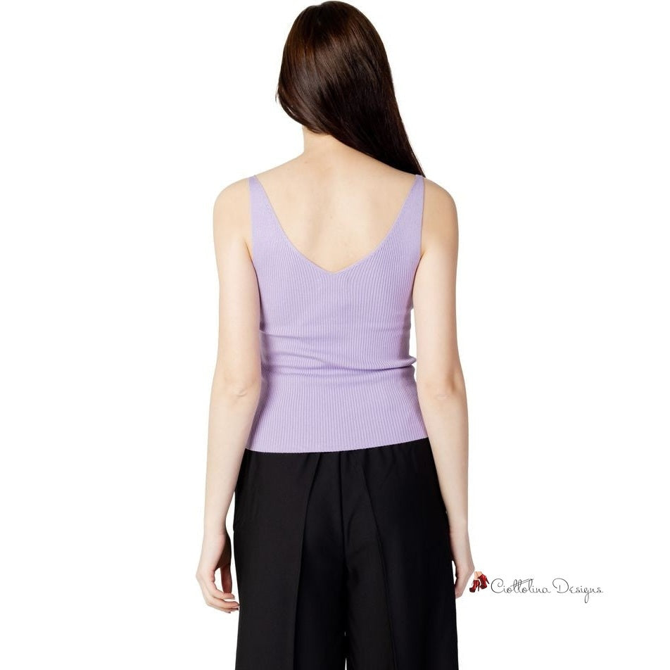 Purple Viscose Tops & T-Shirt