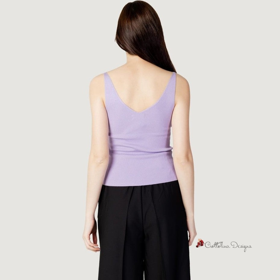 Purple Viscose Tops & T-Shirt