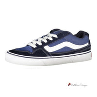 Blue Polyester Sneaker