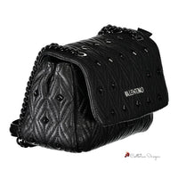 Black Polyethylene Women Handbag