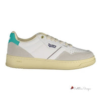 White Artificial Leather Sneaker