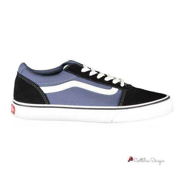 Blue Polyester Sneaker