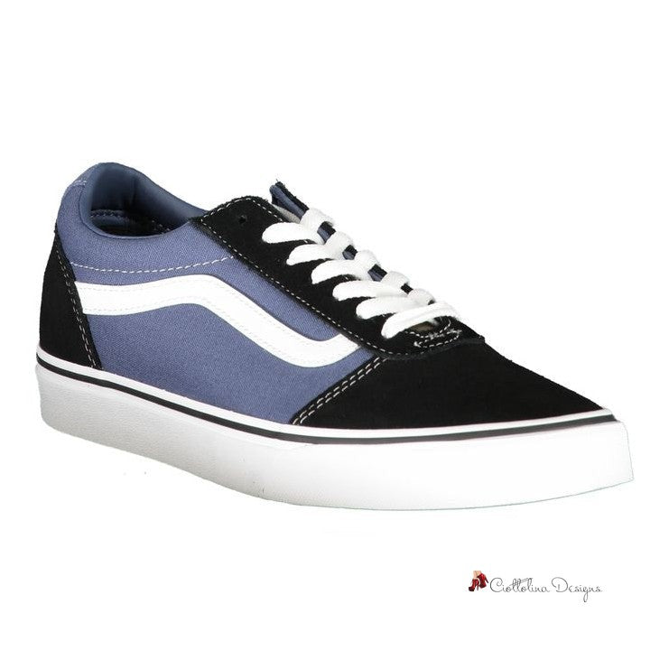 Blue Polyester Sneaker