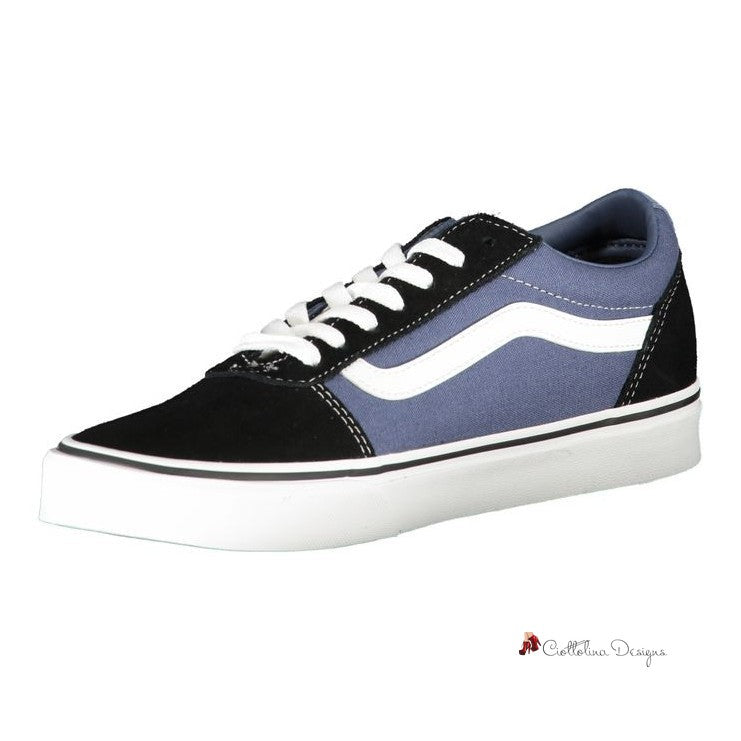 Blue Polyester Sneaker