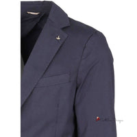 Blue Cotton Women Blazer