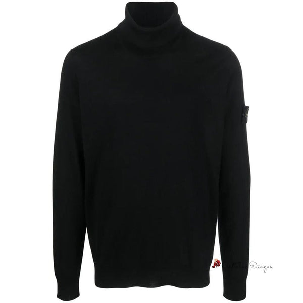 Black Wool Vergine Sweater