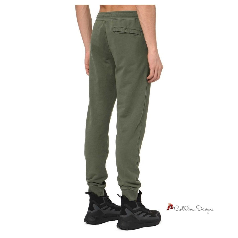 Beige Cotton Men's Trouser