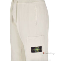 Beige Cotton Men's Tracksuit Trouser