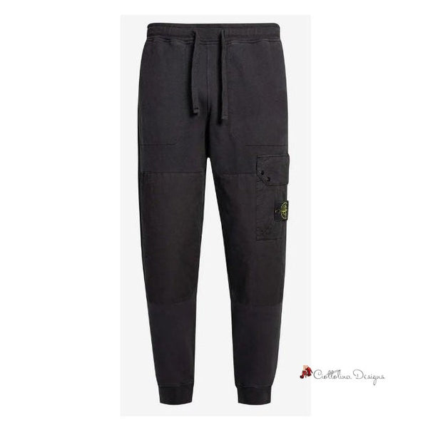 Black Cotton Men's Track Pant