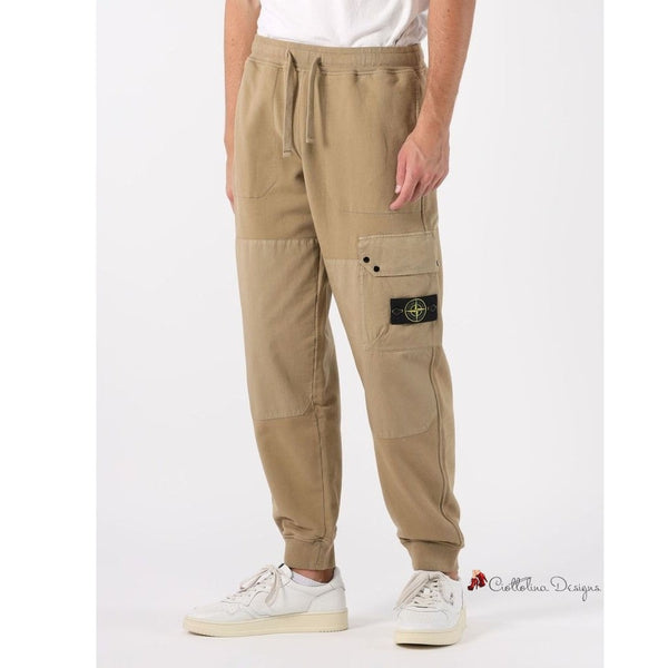 Beige Cotton Jeans & Pant