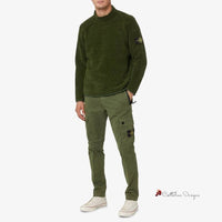 Green Cotton Jeans & Pant