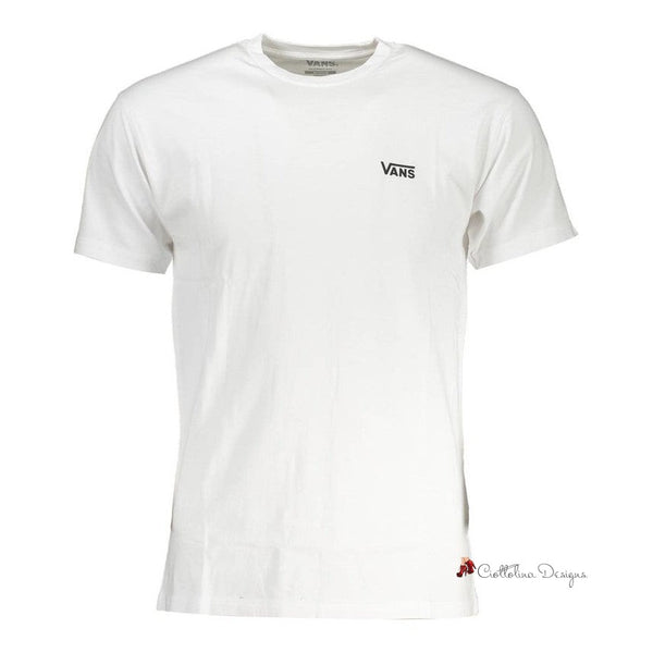 White Cotton Men T-Shirt