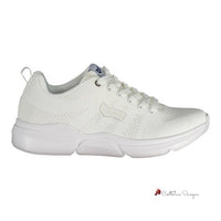 White Artificial Leather Sneaker