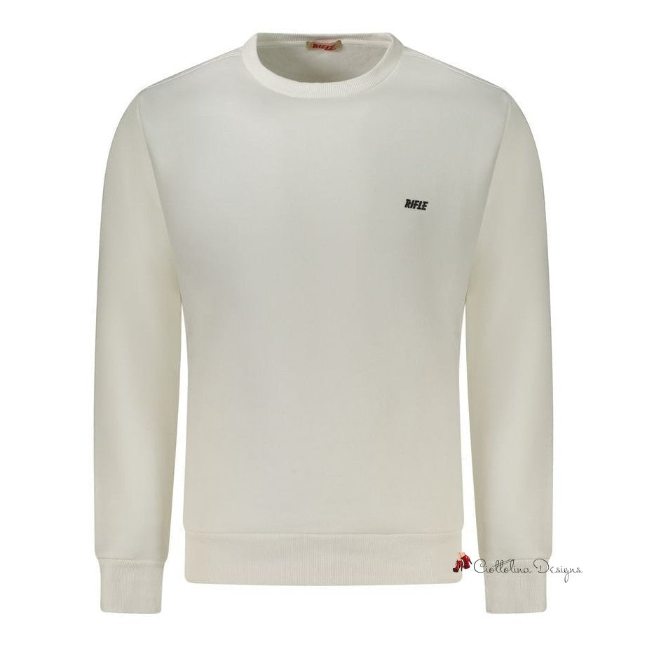 White Cotton Men Sweater