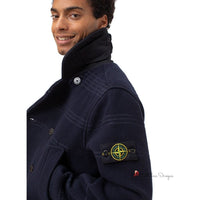 Blue Wool Vergine Jacket