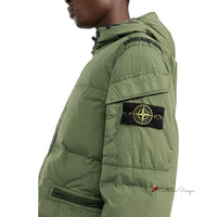 Green Nylon Men Jacket