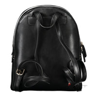 Black Polyethylene Women Backpack