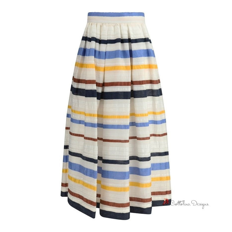 Striped long Skirt