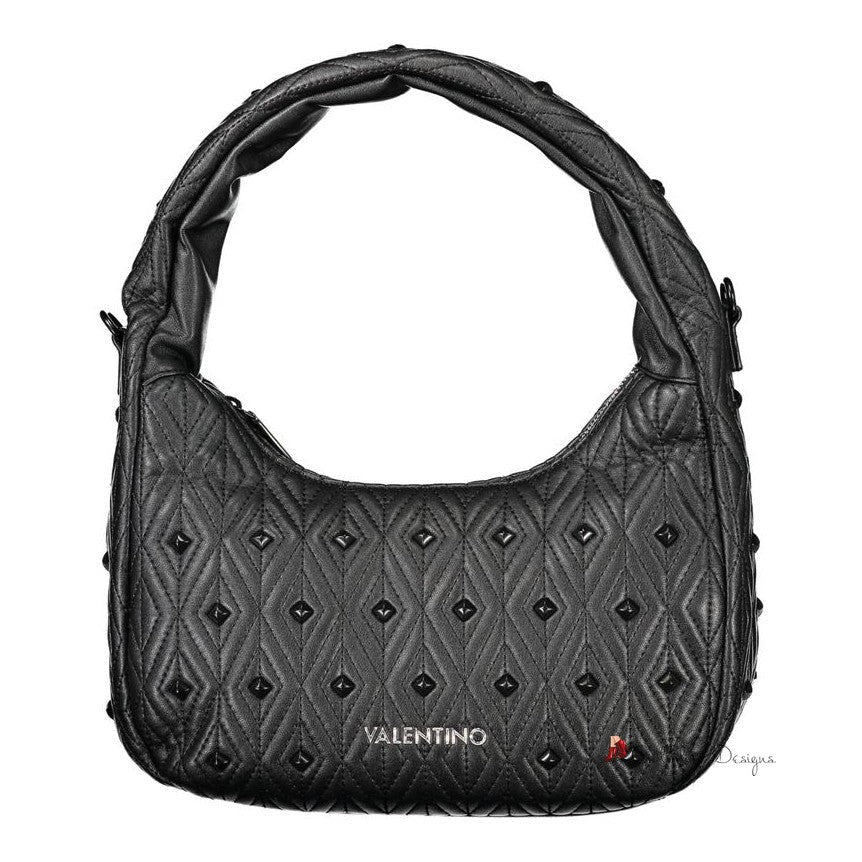 Black Polyethylene Women Handbag