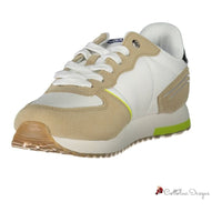 White Polyester Sneaker