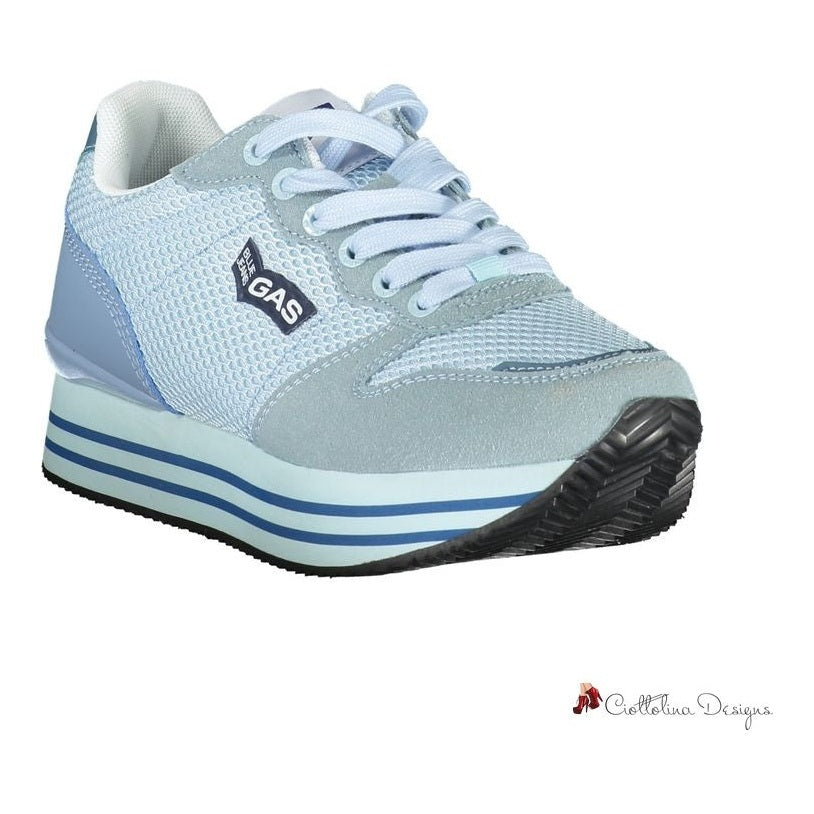 Light Blue Polyester Sneaker