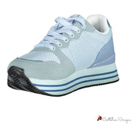 Light Blue Polyester Sneaker