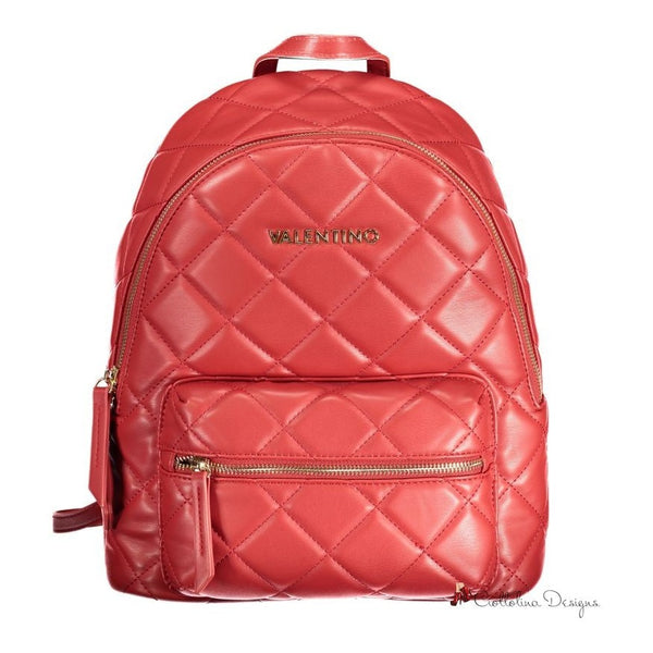 Red Polyethylene Backpack