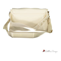 Beige Polyethylene Women Handbag