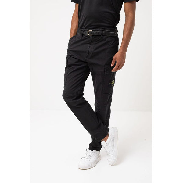 Black Cotton Jeans & Pant