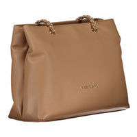 Beige Polyethylene Women Handbag