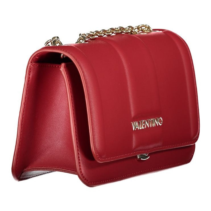 Red Polyethylene Women Handbag