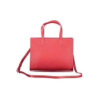 Red Polyethylene Women Handbag