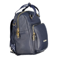 Blue Polyethylene Women Backpack