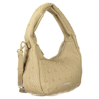 Beige Polyethylene Women Handbag