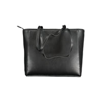 Black Polyethylene Women Handbag