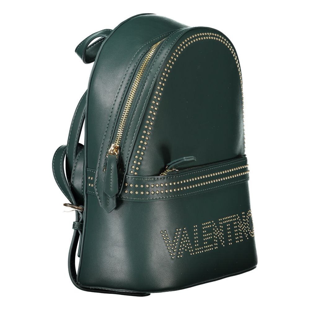 Green Polyethylene Women Backpack