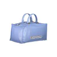 Light Blue Polyethylene Women Handbag