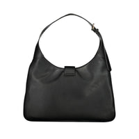 Black Polyethylene Women Handbag