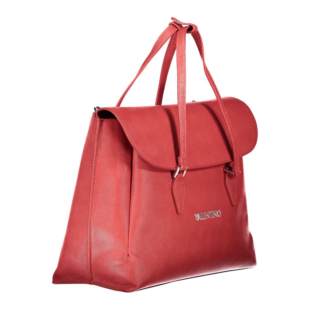 Red Polyethylene Women Handbag